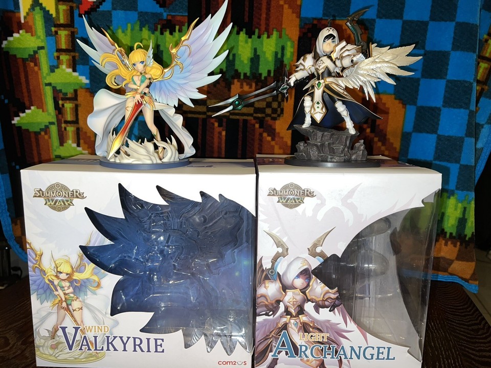 Summoners War Artamiel and Katarina figures eBay listing photo